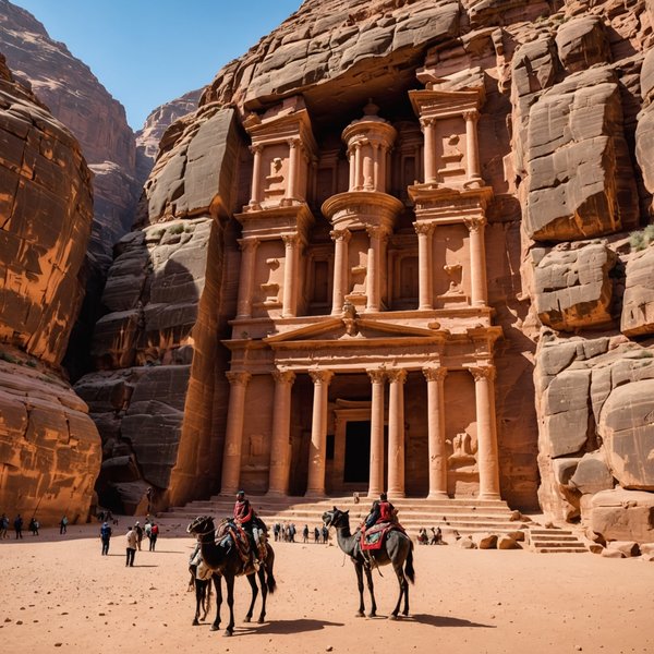 Comment organiser une visite des sites historiques de Pétra, Jordanie?